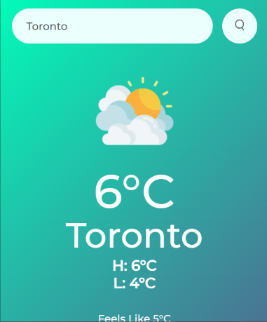 Web Weather App